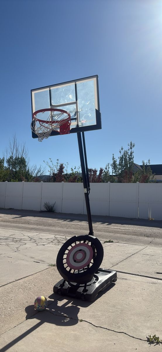 Basketball hoop with rebound