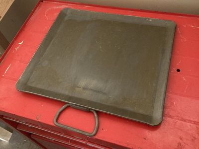 Steel camping griddle