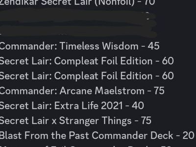 Sealed MTG Cards- Commander, secret lair, etc.