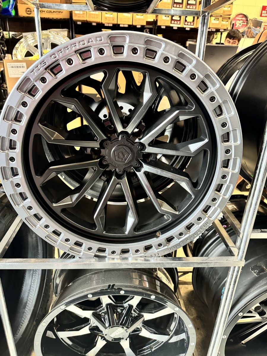 TIS Wheels 556BA-20x10 Satin Black 6x5.50 lug pattern. Brand new set of 4 wheels.