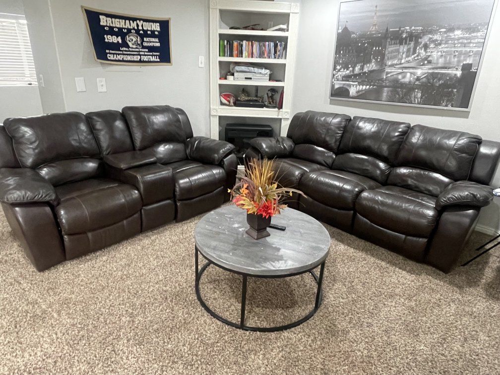 Recliner Couch and Loveseat