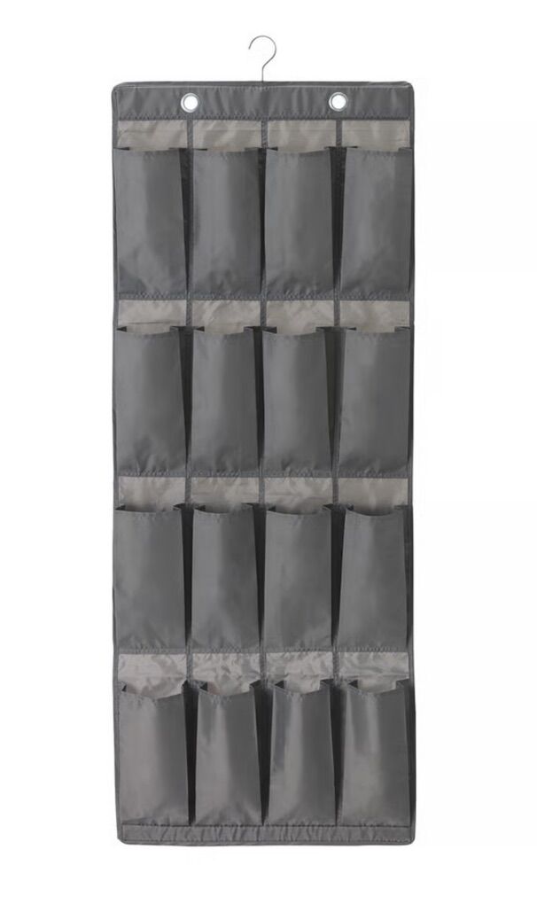 IKEA SKUBB Hanging Shoe Organizer W /16 Pockets-Bl