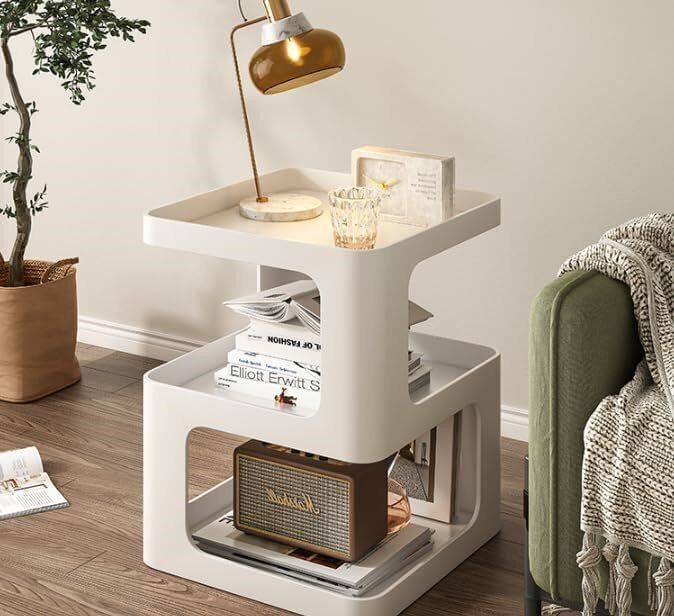 End Table, Modern Metal Small Side Table