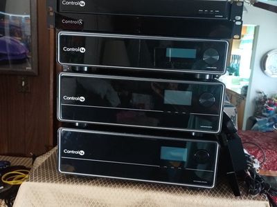 Control4 Audio System Components, Amplifiers, and RTI Remote