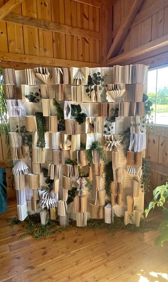 Book Wall -Wedding Decor