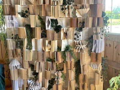 Book Wall -Wedding Decor