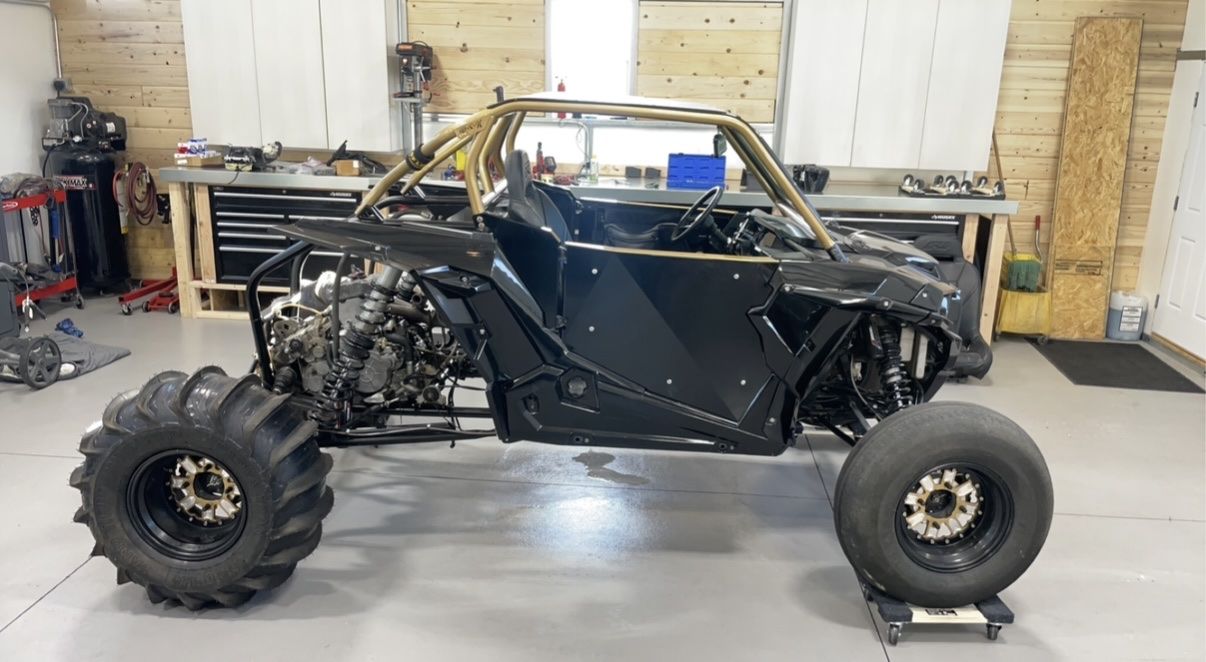Polaris RZR XPT 12-inch Frame Stretch Kit - Back Half with Lines & Brackets