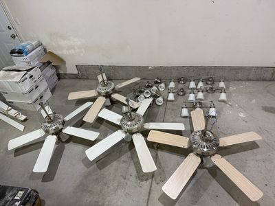 vanity lights, sconces, ceiling fans