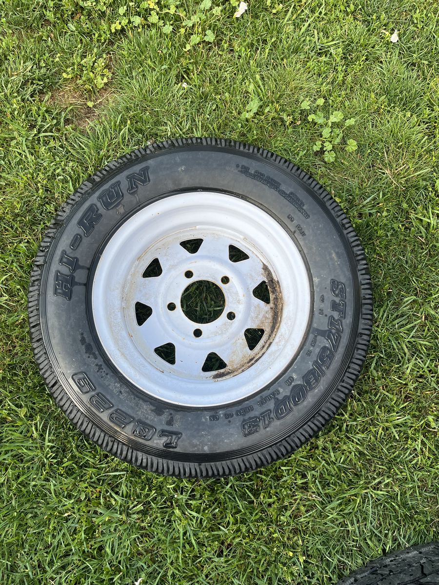 Trailer tire and rim