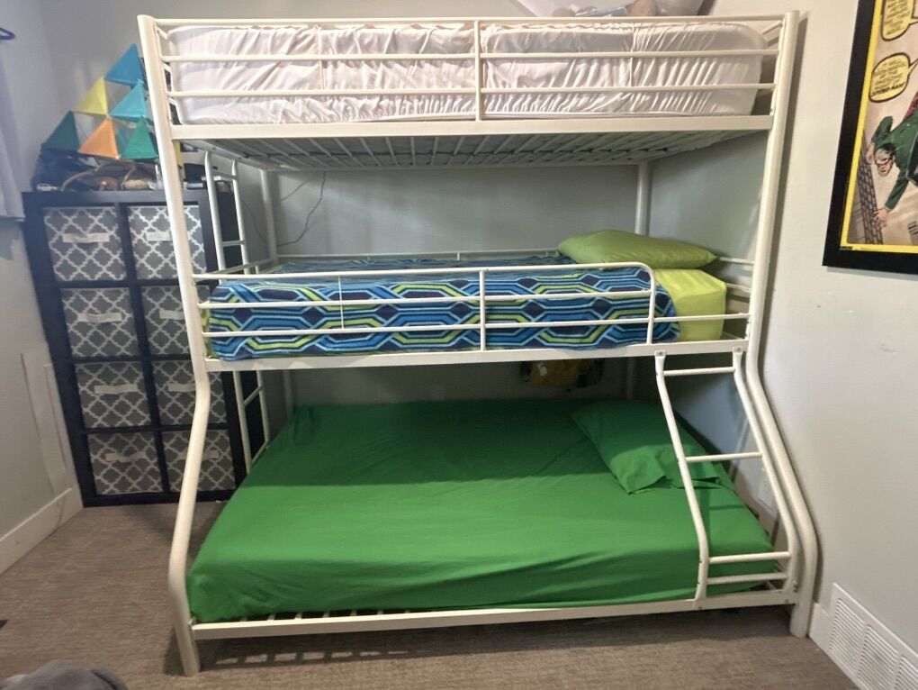 Metal Triple Bunk Bed
