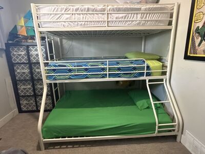 Metal Triple Bunk Bed