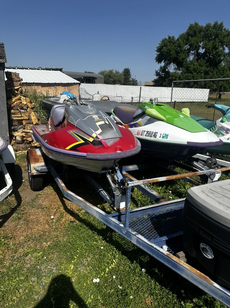 3 Jetskis And A Trailer.