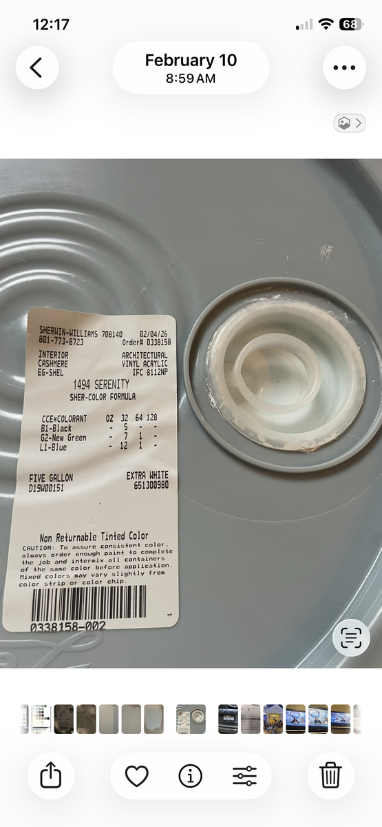 Tiffany Blue wall paint 5 gallons