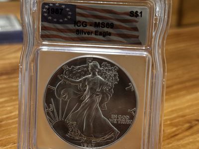 1987 ICG MS69 American Silver Eagle $1 Dollar Coin - 1 oz Fine Silver