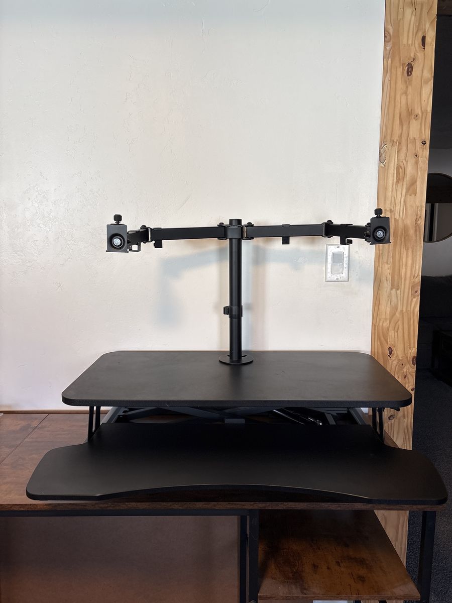 Adjustable Standing Dual Computer Monitor Mount
