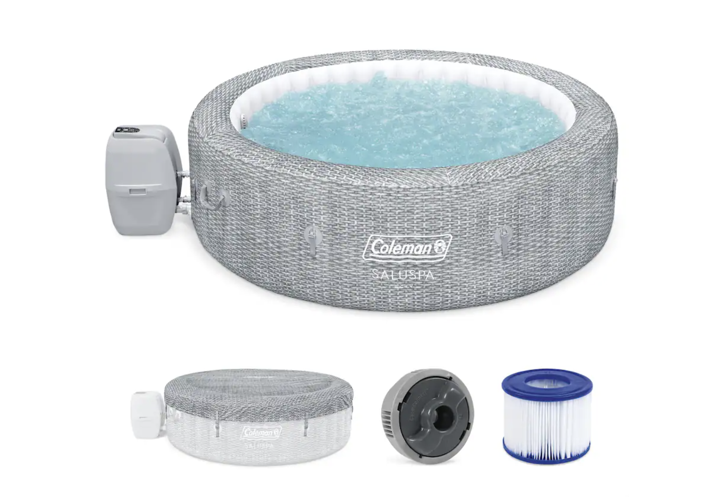 New in Box Coleman - SaluSpa Sicily AirJet Inflatable Hot Tub with 180 Soothing Jets