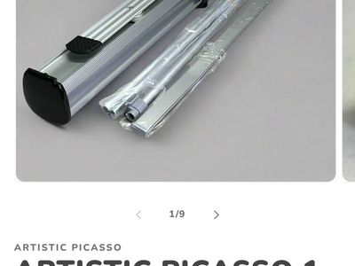 Artistic Picasso 1 sided retract stand 34 x 3.5