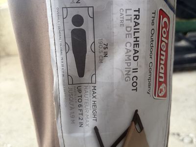 Coleman camping cot