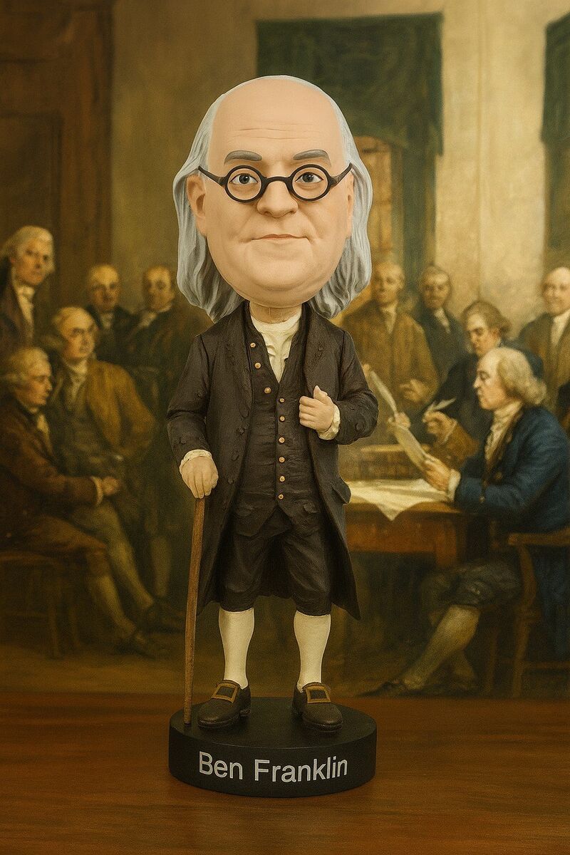 Benjamin Franklin Bobblehead – Royal Bobbles Found