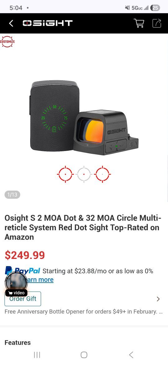 Osight S Red Dot