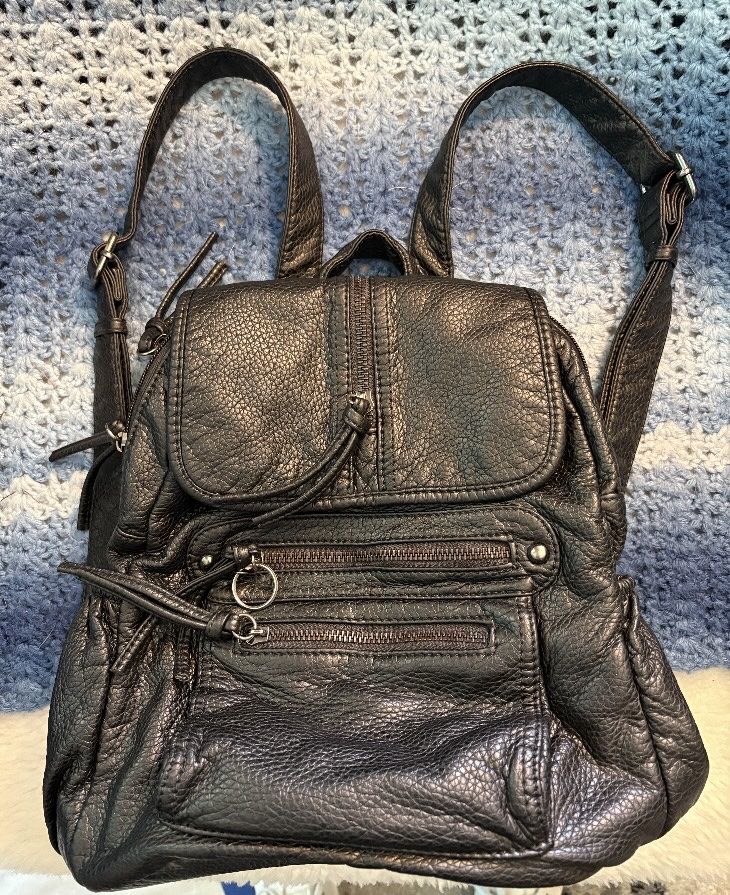Leather Mini Purse Backpack