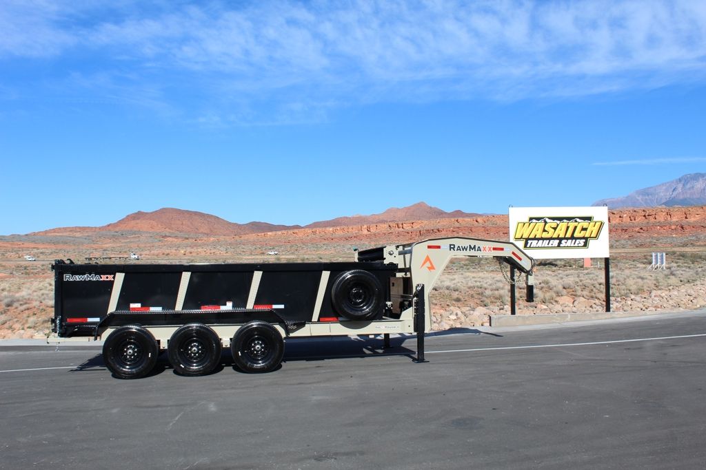 2026 RawMaxx Telescopic Triple Axle Dump Trailer 8