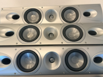 3 Klipsch Synergy SLX speakers