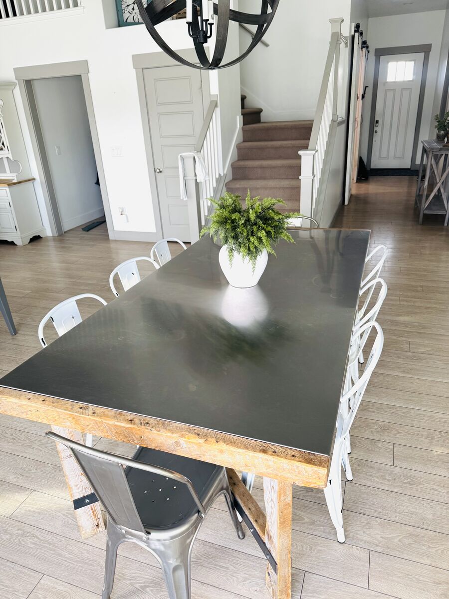 Custom Dining Table + 8 Chairs