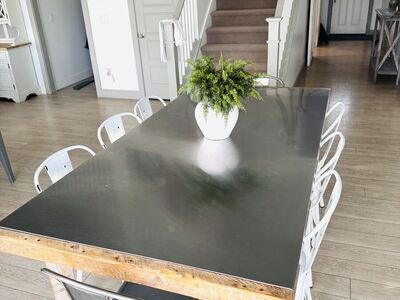 Custom Dining Table + 8 Chairs