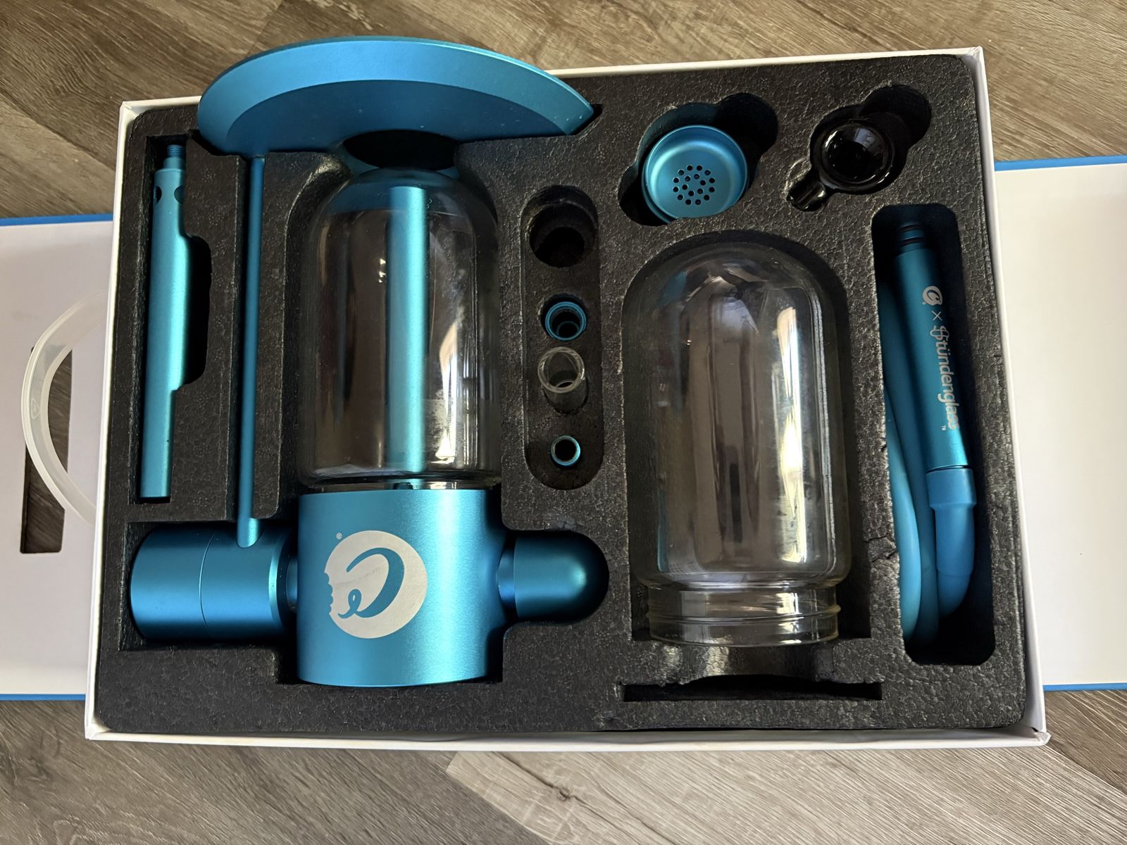 Stündenglass Gravity Infuser Hookah - Blue Cookies Edition - Rotating Glass Hookah System