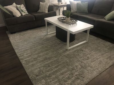 Pure white modern coffee table