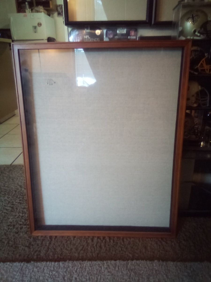 Large Wooden Frame Display Case Shadow Box - Excellent Condition, Versatile Display