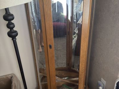 half Round Curio Cabnet