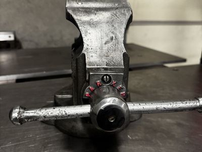 Vintage Chas Parker Co. No. 974 Meriden CT USA Bench Vise - Heavy Duty Industrial Tool