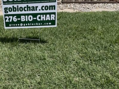 New Sod – Improve the soil before grass goes down with biochar soil carbon. Save water, save money!
