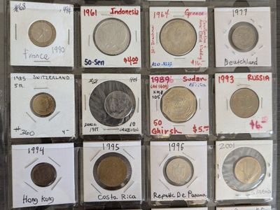 Master foreign coin and bill collection