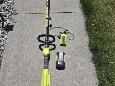 40V 15" String Trimmer with 4.0 Ah Battery and Charger