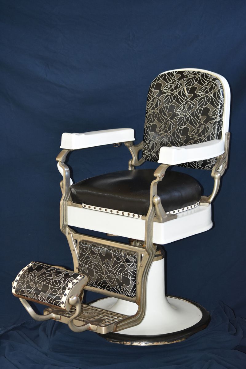 Antique Reclining Koken Barber Chair