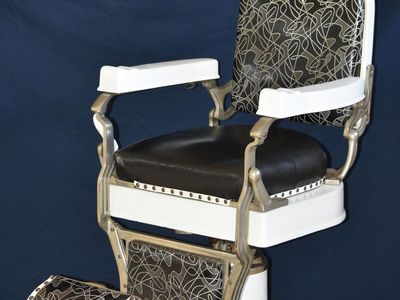 Antique Reclining Koken Barber Chair