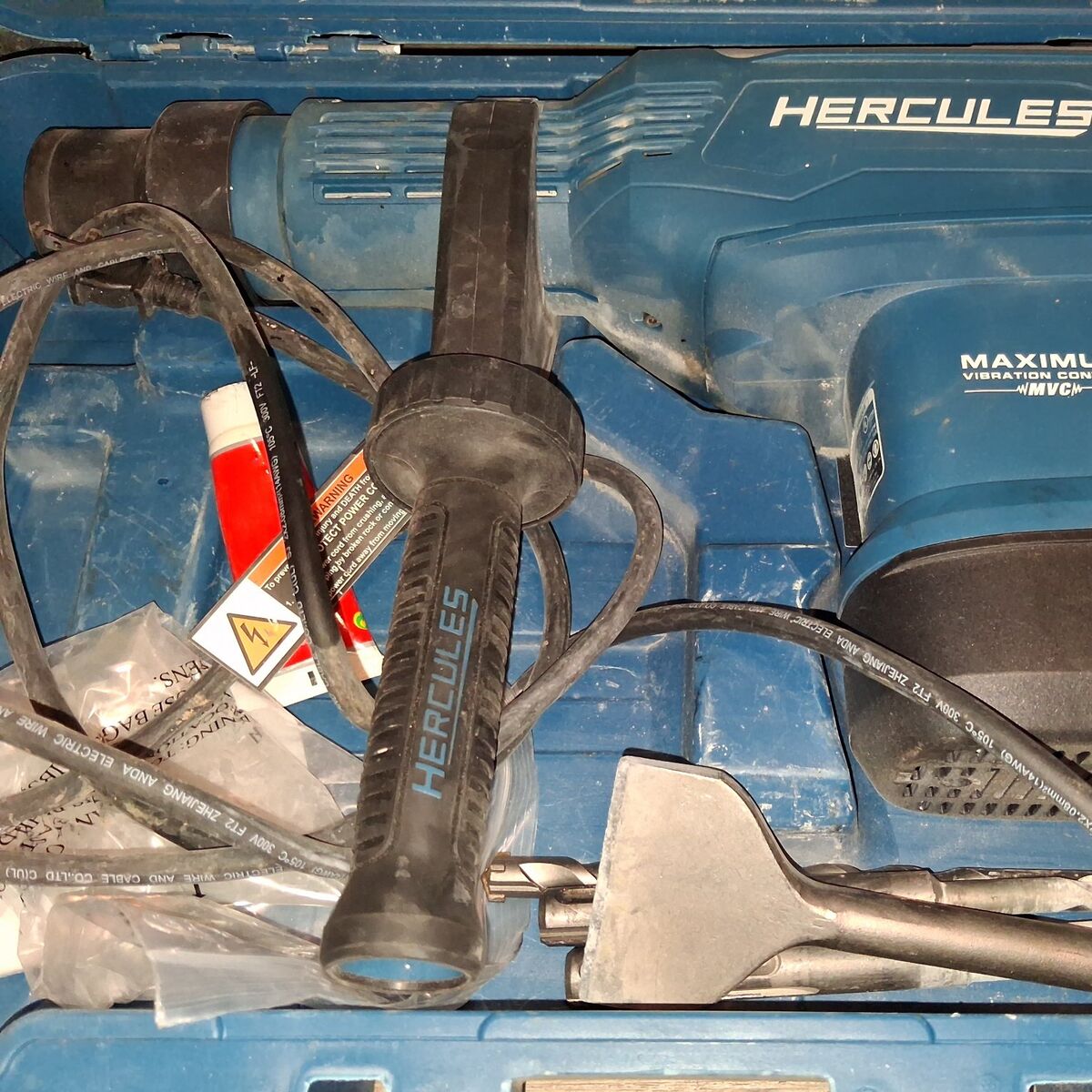 Rotary Hammer drill HE35 with 4 bits brand new Her