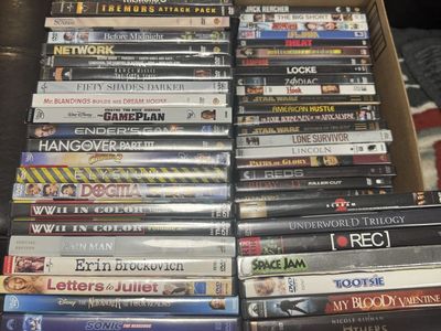 150 + DVD movies and TV shows
