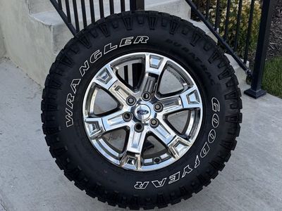 Ford F150 Rims and Tires 275/70R18 Goodyear Wrangler Duratrac