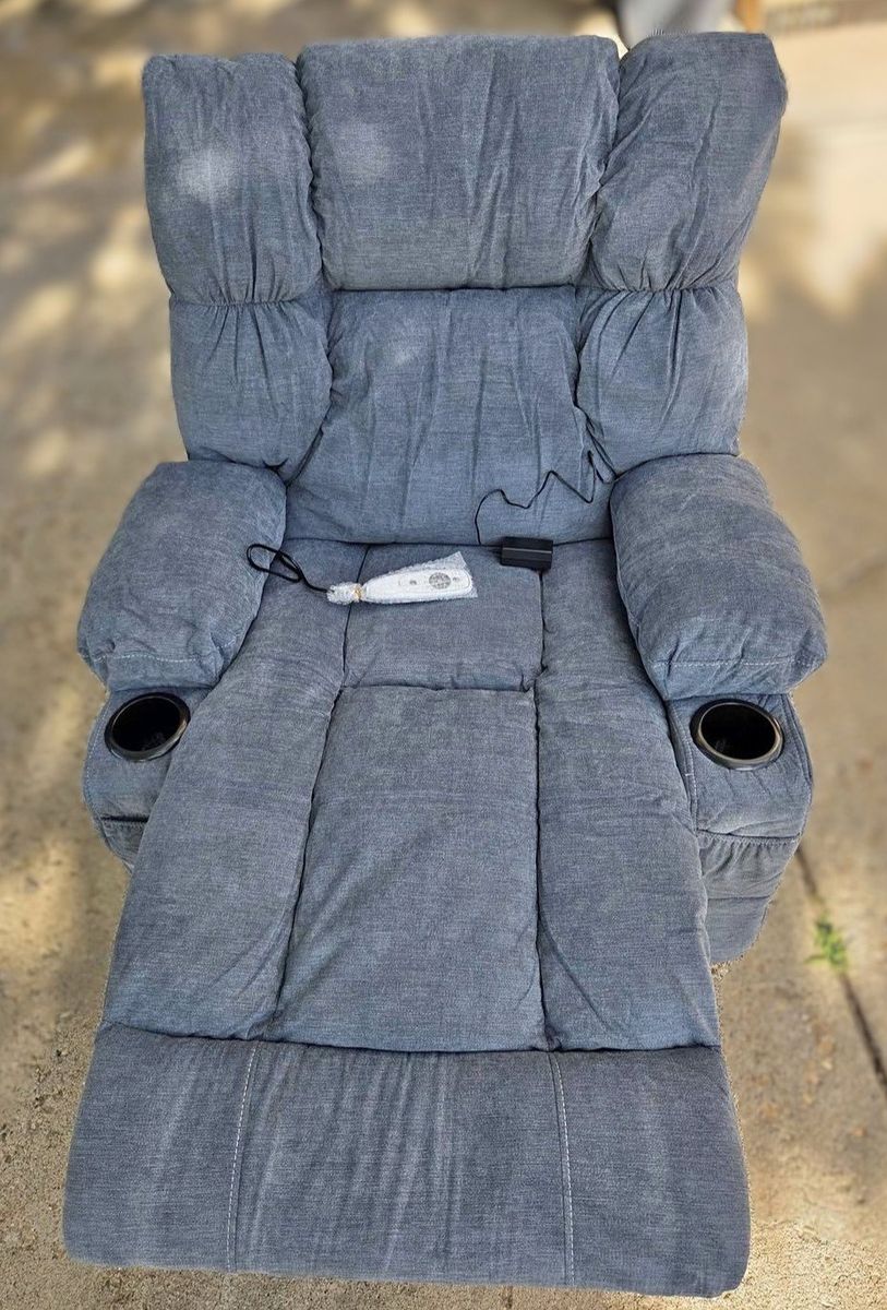 Massage Recliner with Heat, Swivel Base
