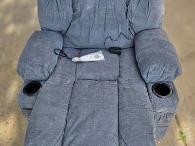 Massage Recliner with Heat, Swivel Base