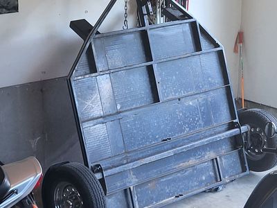 Vertical Store Motorcycle Hauler - Unique