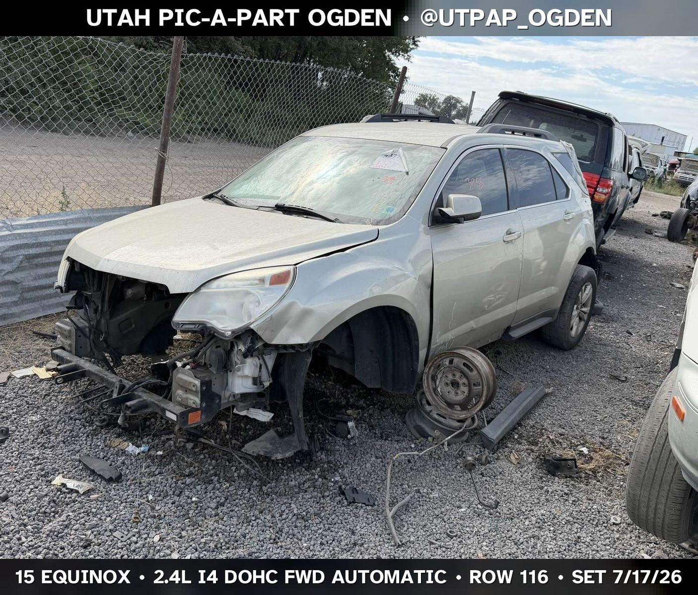 2015 Chevrolet Equinox Parts - UTPAP Ogden