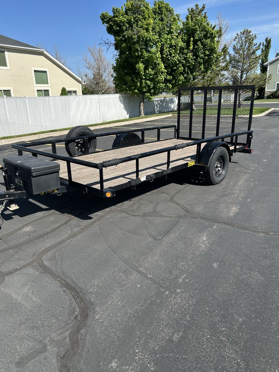 77”x14’  Big Tex 35SA utility trailer