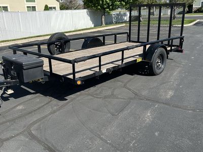 77”x14’ Big Tex 35SA utility trailer