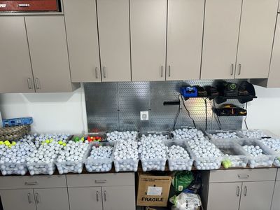Hundreds Of Like New Noodle Golf Balls