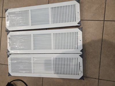 (3) 3 way register diffuser vent cover 26"x8"